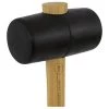 Maillet Caoutchouc - Longueur : 320 Mm - Poids : 550 G - Section Tête : Ø 60 Mm - MOB OUTILLAGE - Vendu à L'unité