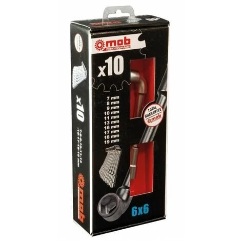 Jeu De 6 Clés à Pipe Débouchées 6x6 Pans Mob Outillage