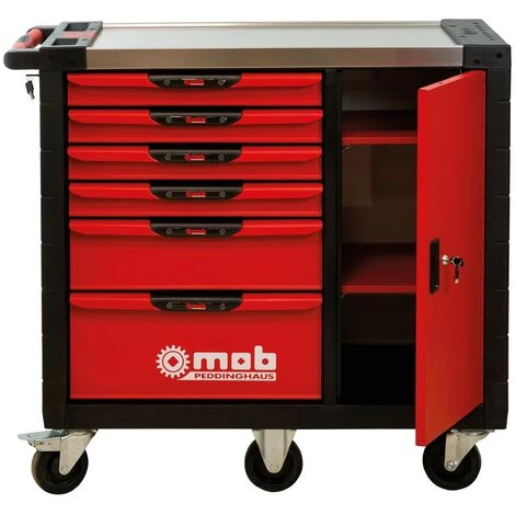 MOB OUTILLAGE MOB - Servante XLINER Avec Armoire Et 6 Tiroirs - Garnie Ou Vide - Usage Professionnel | Version Sans Outil – Image 2