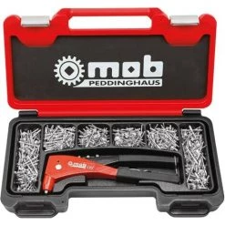 MOB OUTILLAGE MOB - Coffret Pince à Riveter + 500 Rivets - Réf: 9350005001
