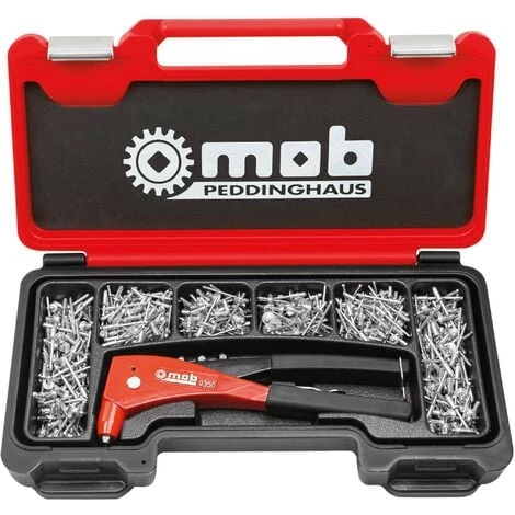 MOB OUTILLAGE MOB - Coffret Pince à Riveter + 500 Rivets - Réf: 9350005001