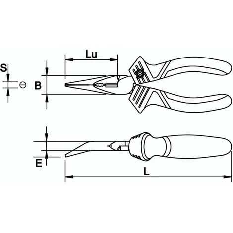 MOB OUTILLAGE MOB - Pince à Becs Demi-ronds Coudes - Réf: 9302700401 – Image 2