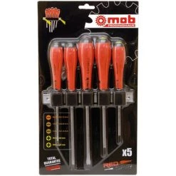 MOB OUTILLAGE MOB - Jeu De 5 Tournevis FENTE + POZIDRIV - Réf: 9128005001