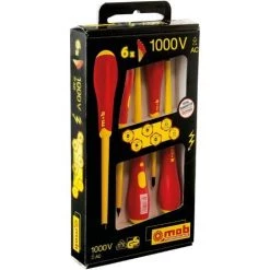MOB OUTILLAGE MOB - Jeu De 6 Tournevis Isoles 1000v FENTE + POZIDRIV - Réf: 9129500201