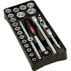 MOB OUTILLAGE MOB - Module De Douilles Et Cliquets 1/2'' 23 Pièces - Réf : 9562023001