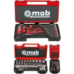 MOB OUTILLAGE MOB - Composition FUSION BOX Pro 105 Pièces : Multi + 1/4 + 1/2