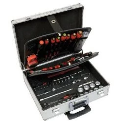 MOB OUTILLAGE MOB - Valise Trolley Aluminium Garnie 128 Pièces