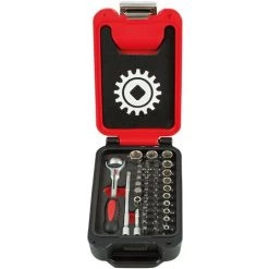 MOB OUTILLAGE MOB - Coffret Box 1/4'' 46 Pieces 6 Pans Cliquet Tate Rotative - Réf : 9416046101