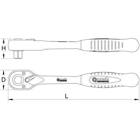 MOB OUTILLAGE MOB - Cliquet Poire 1/4'' - Réf : 9200720101 – Image 2