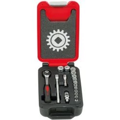 MOB OUTILLAGE MOB - Coffret FUSION BOX 1/4'' 16 Pieces 6 Pans Cliquet Rond