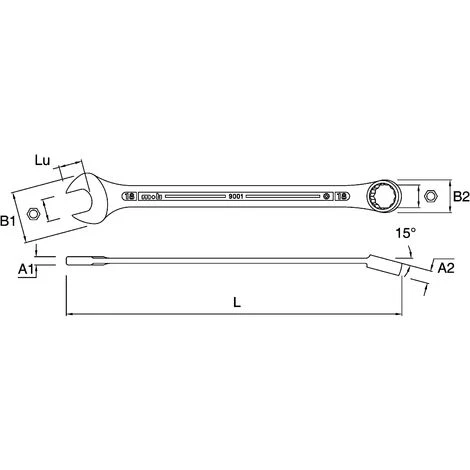 MOB OUTILLAGE MOB - Clé Mixte Longue | 23 – Image 2