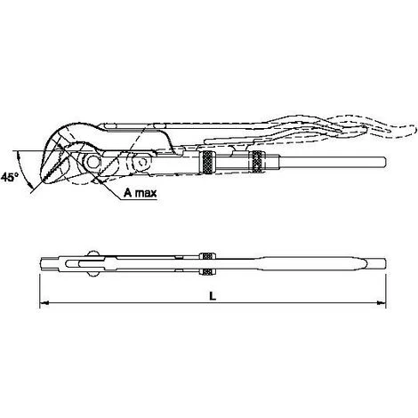 MOB OUTILLAGE MOB - Clé Suedoise 45 Degre | 40 – Image 2