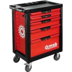 MOB OUTILLAGE MOB - Servante PROLINER 5 Tiroirs - Garnie Ou Non Garnie - à Usage Professionnel | Version Avec Outils