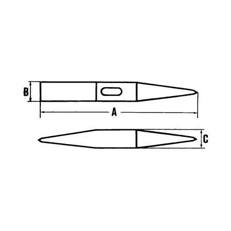 MOB OUTILLAGE MOB - Marteau à Piquer Les Soudures Manche HICKORY | 185 – Image 2