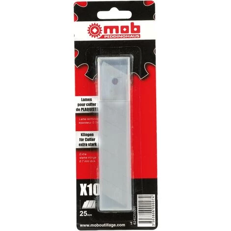 MOB OUTILLAGE MOB - Étui De 10 Lames De Cutter 25 Mm