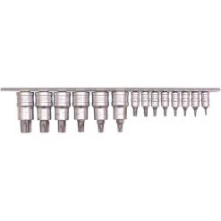 MOB OUTILLAGE MOB - Jeu De 13 Pieces De Tournevis TORX 1/4" Et 1/2"