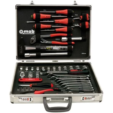 MOB OUTILLAGE MOB - Mallette Aluminium Avec Une Composition 51 Pieces