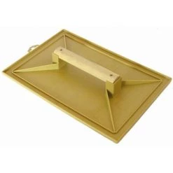 MOB OUTILLAGE Taloche Jaune Rectangle 18x27mm Plastique Poignée Bois MOB MONDELIN - 311120