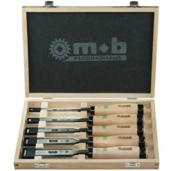 MOB OUTILLAGE Coffret De 5 Ciseaux De Sculpteur Bois 6 à 25mm MOB