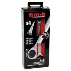 MOB OUTILLAGE Coffret De 4 Clés 2X2 Extra Plates MOB